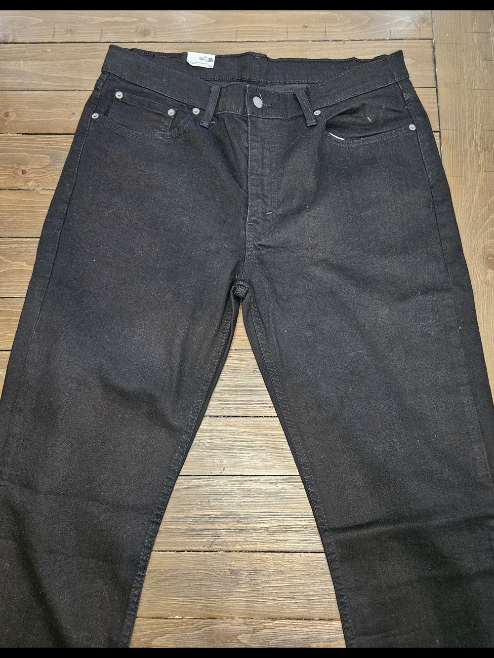 Men's Levi Black Straight-Leg Jeans